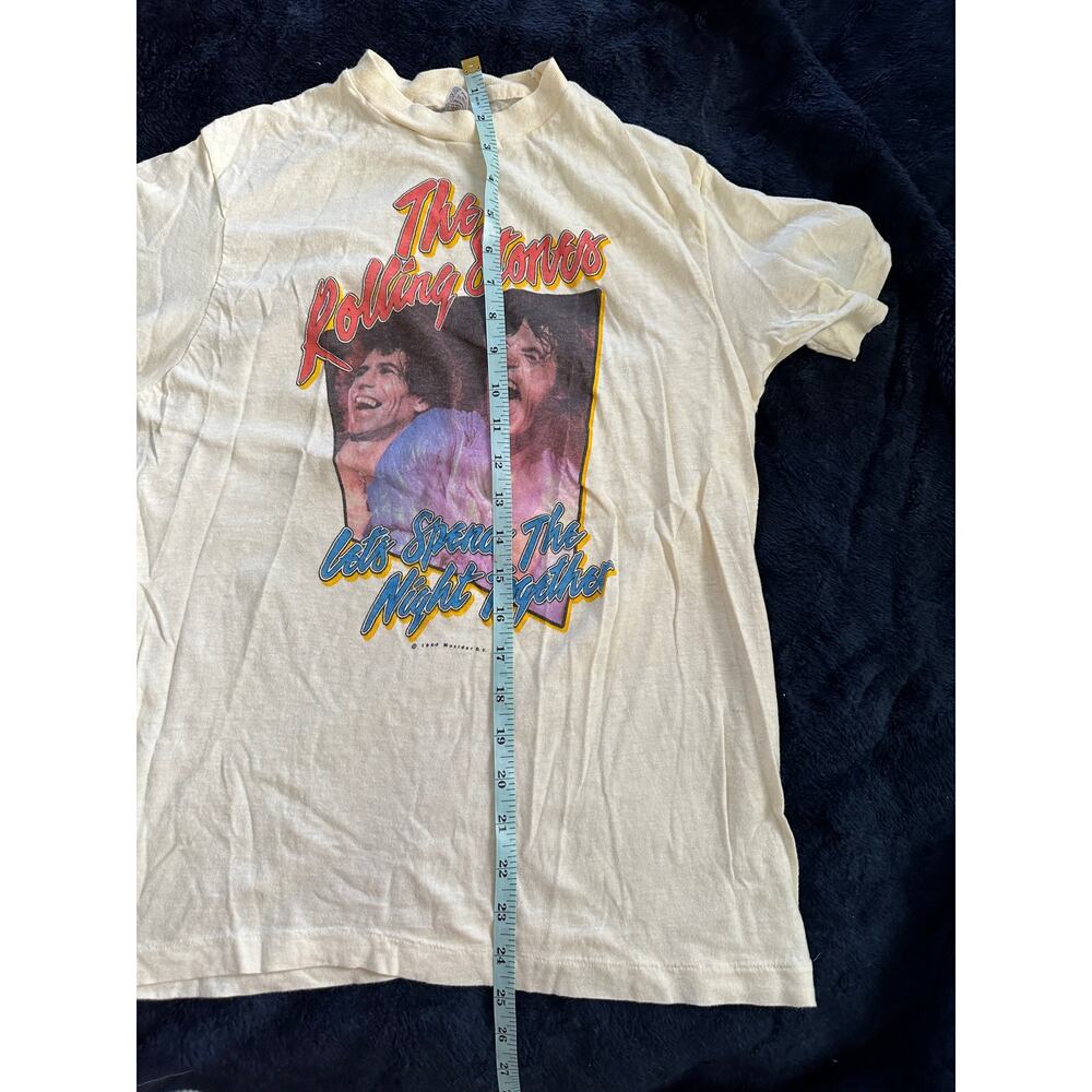SUPER RARE VINTAGE 1983 ROLLING STONES LET'S SPEND THE NIGHT TOGETHER TEE UNISEX - Picture 7 of 9
